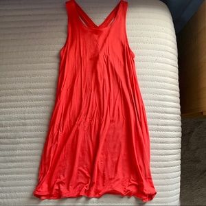 flowy cross-back dress